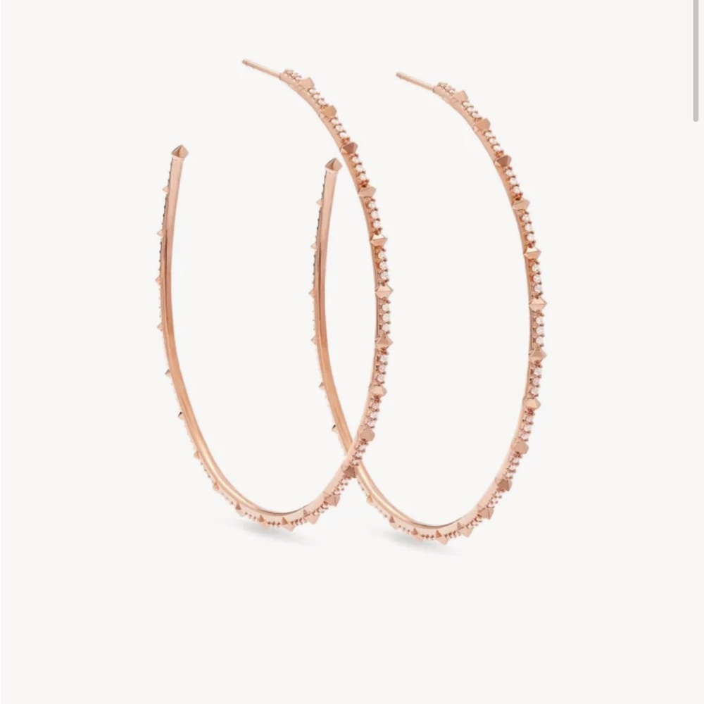 Kendra Scott 0.66 ct Nia 14k Rose Gold Earrings in White Diamond